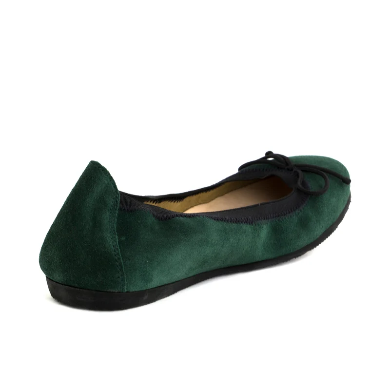 Bailarina serraje verde ROLL-S Jeromín