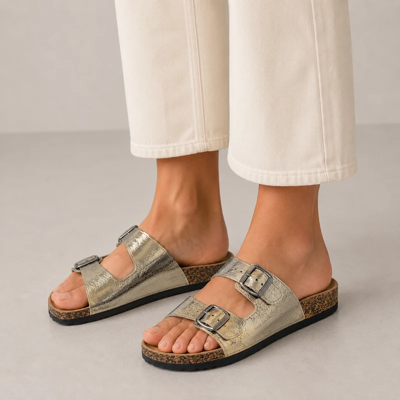 MUJER SANDALIA PLATAFORMA MAELA CHAMPAGNE