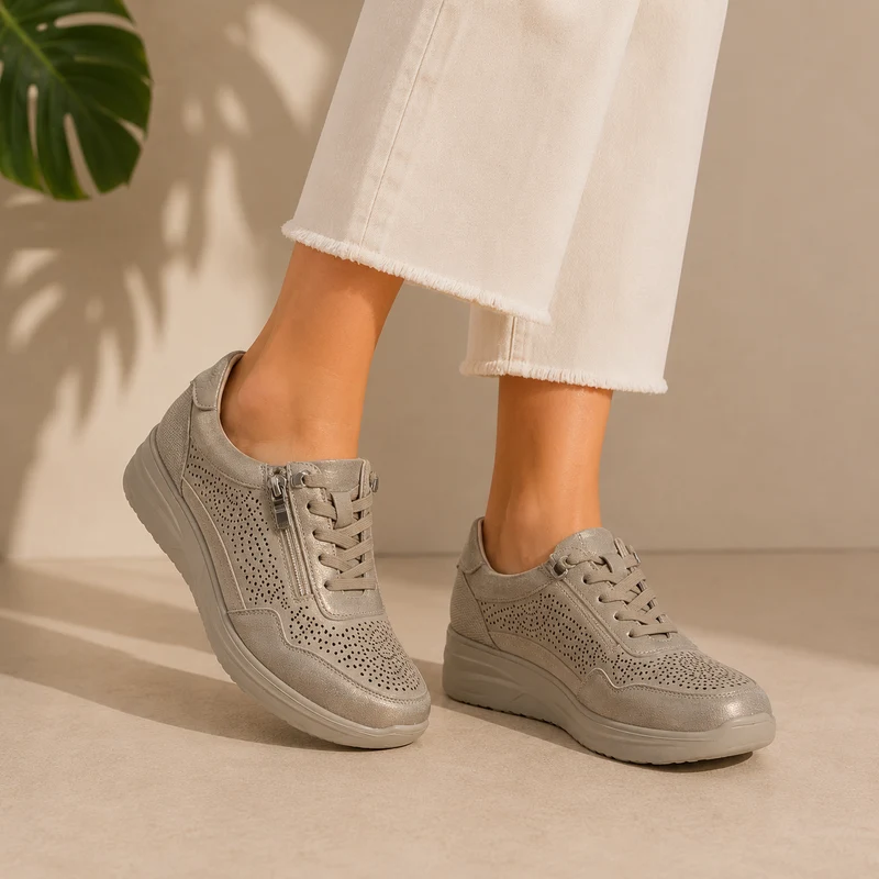 MUJER COMODO SOFIN ORO- BEIGE