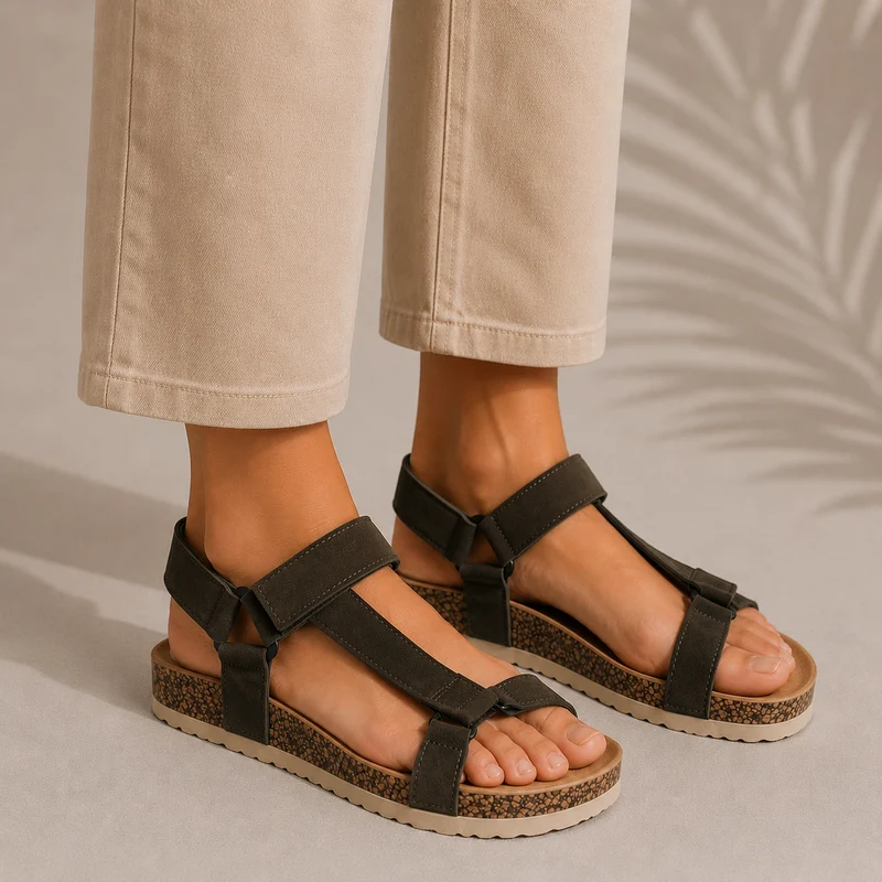 MUJER SANDALIA BELMINA KHAKI