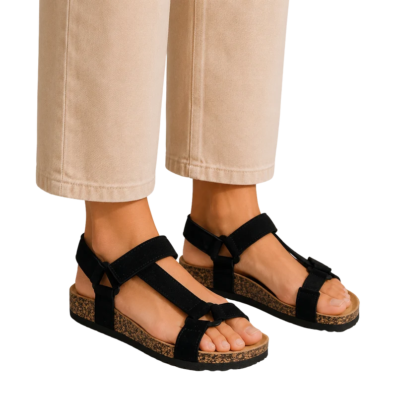 MUJER SANDALIA VALESSE NEGRO