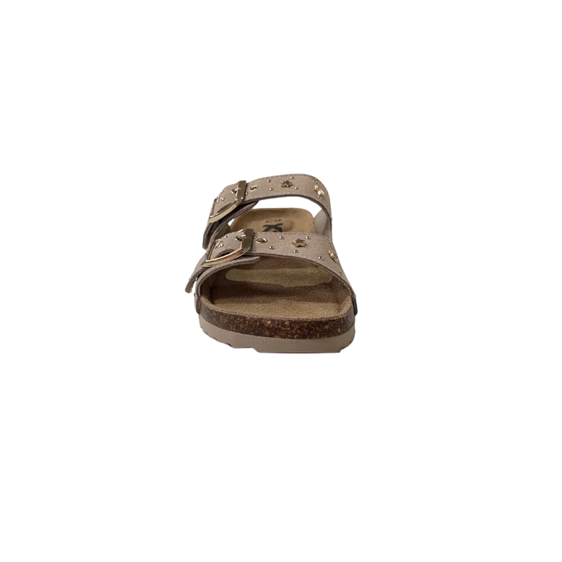 NIÑA SANDALIA SERRAJE BEIGE