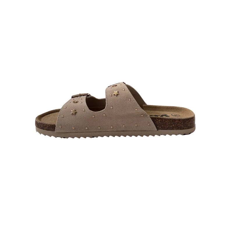 NIÑA SANDALIA SERRAJE BEIGE