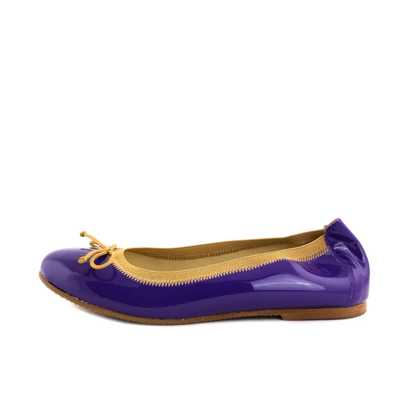 Bailarina charol morado ROLL-CH Jeromín