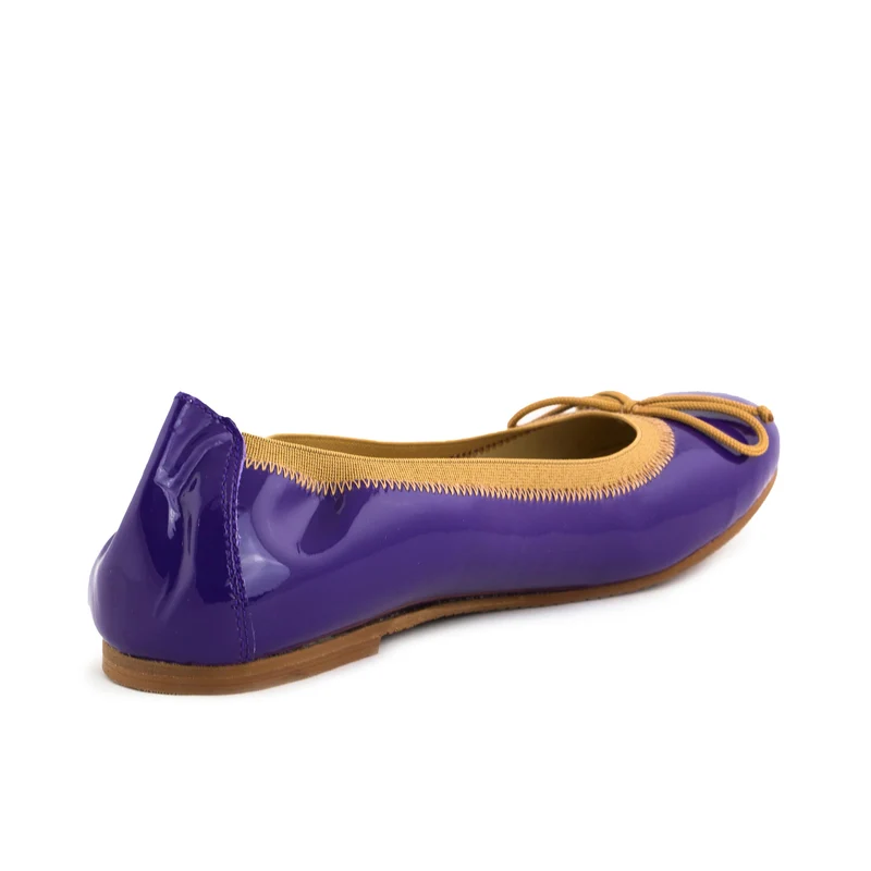 Bailarina charol morado ROLL-CH Jeromín