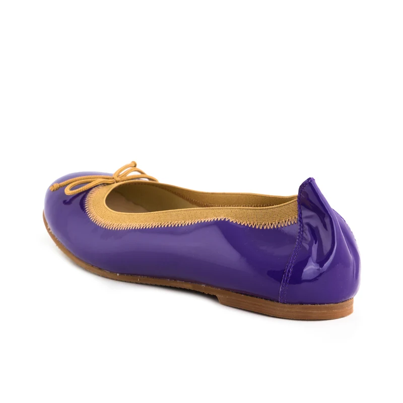 Bailarina charol morado ROLL-CH Jeromín