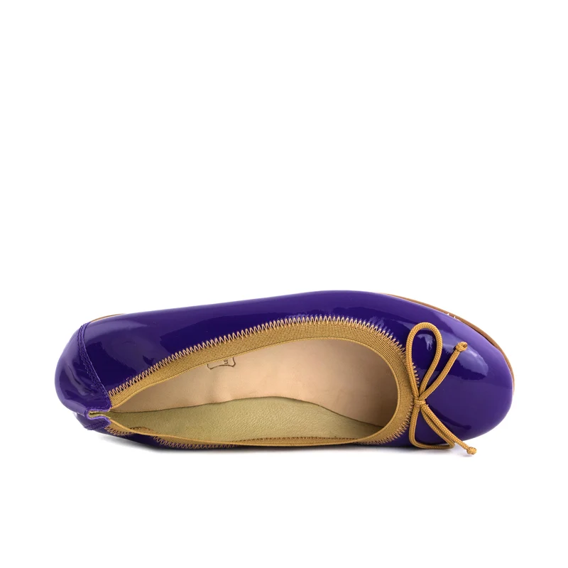 Bailarina charol morado ROLL-CH Jeromín