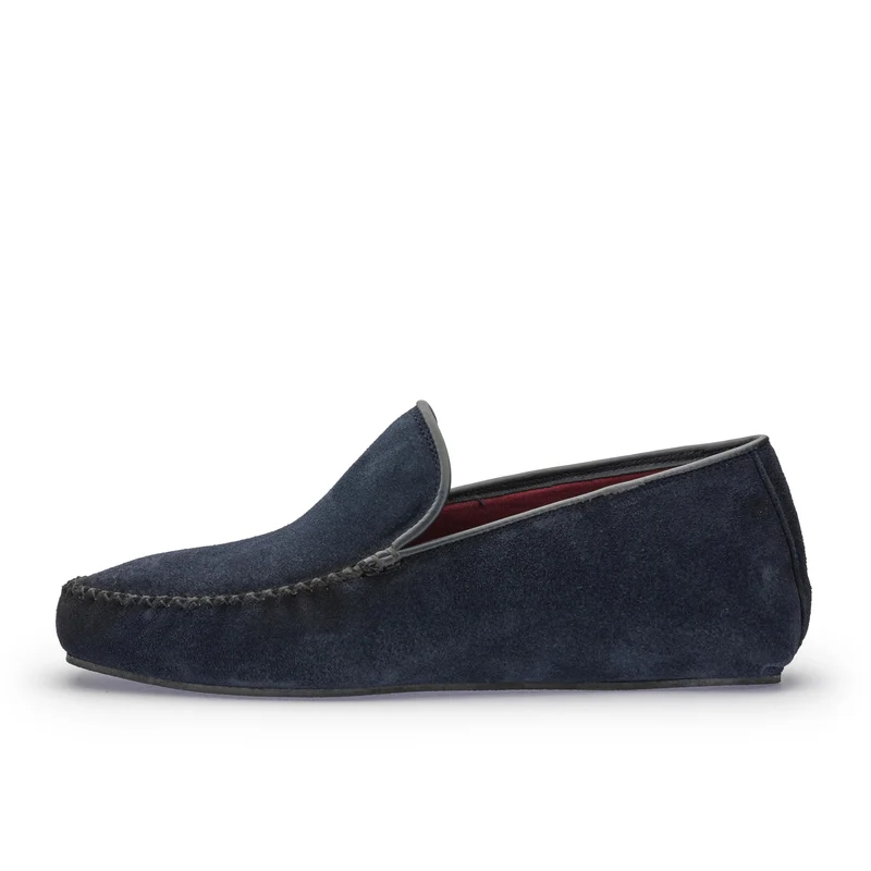 Zapatilla casa serraje azul C100 Jeromín