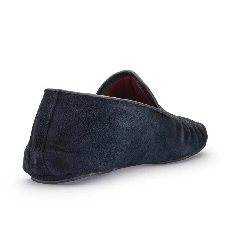 Zapatilla casa serraje azul C100 Jeromín