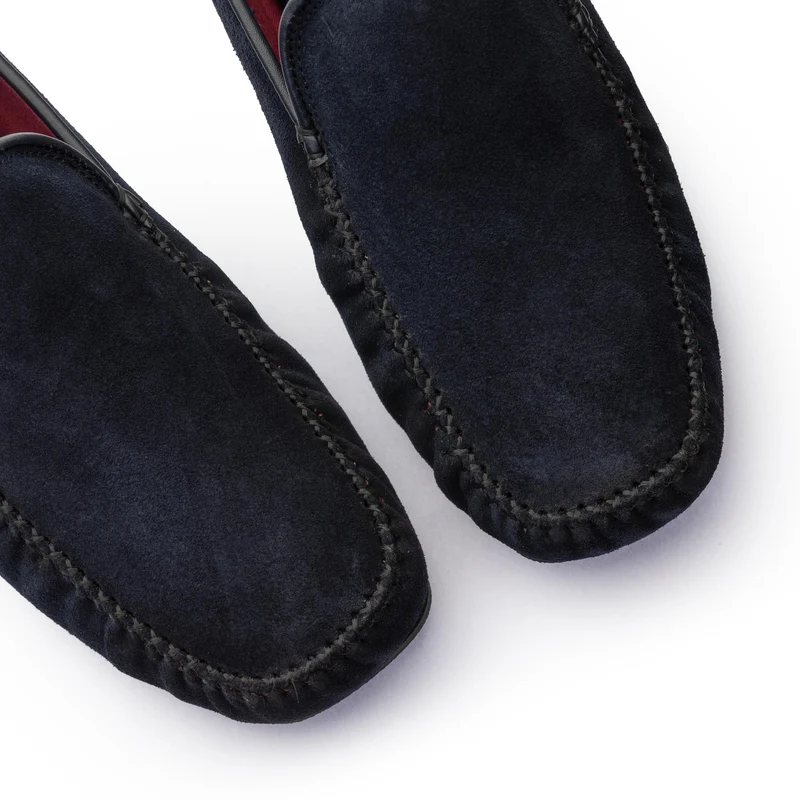 Zapatilla casa serraje azul C100 Jeromín