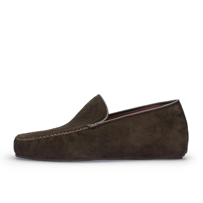 Zapatilla casa serraje marrón C100 Jeromín