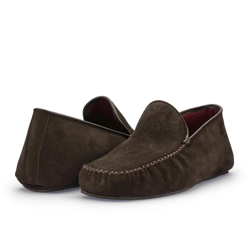 Zapatilla casa serraje marrón C100 Jeromín