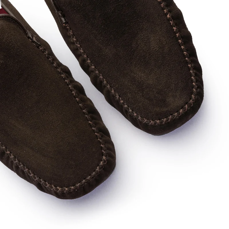 Zapatilla casa serraje marrón C100 Jeromín