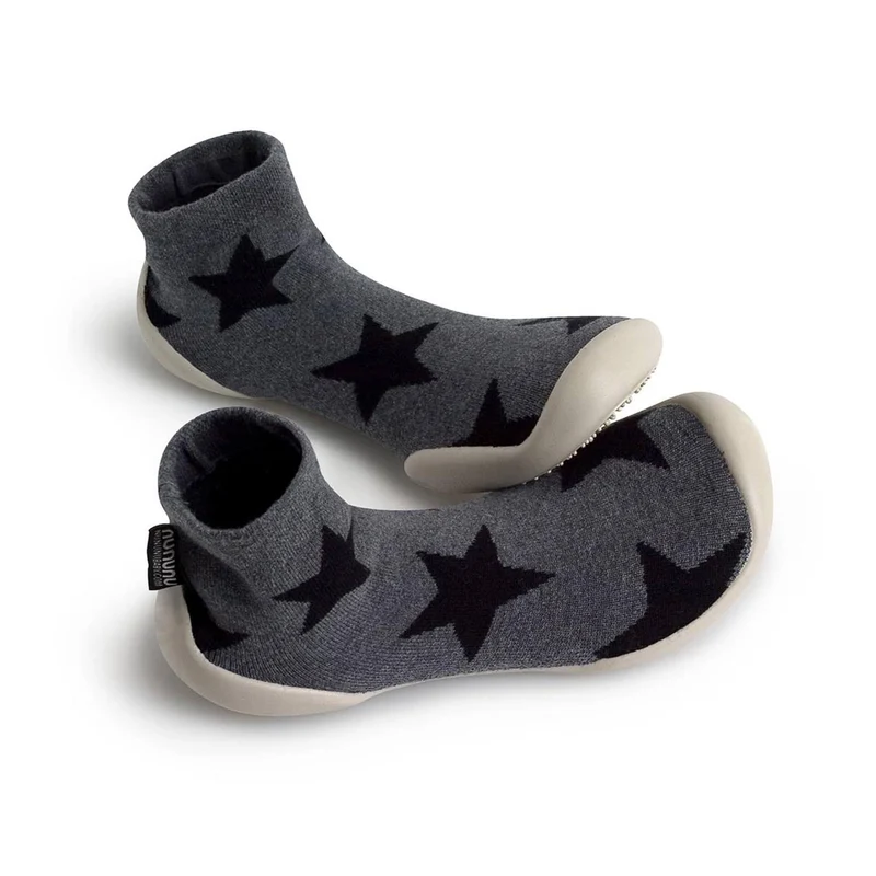 Zapatilla casa negro/gris 4418B Collégien