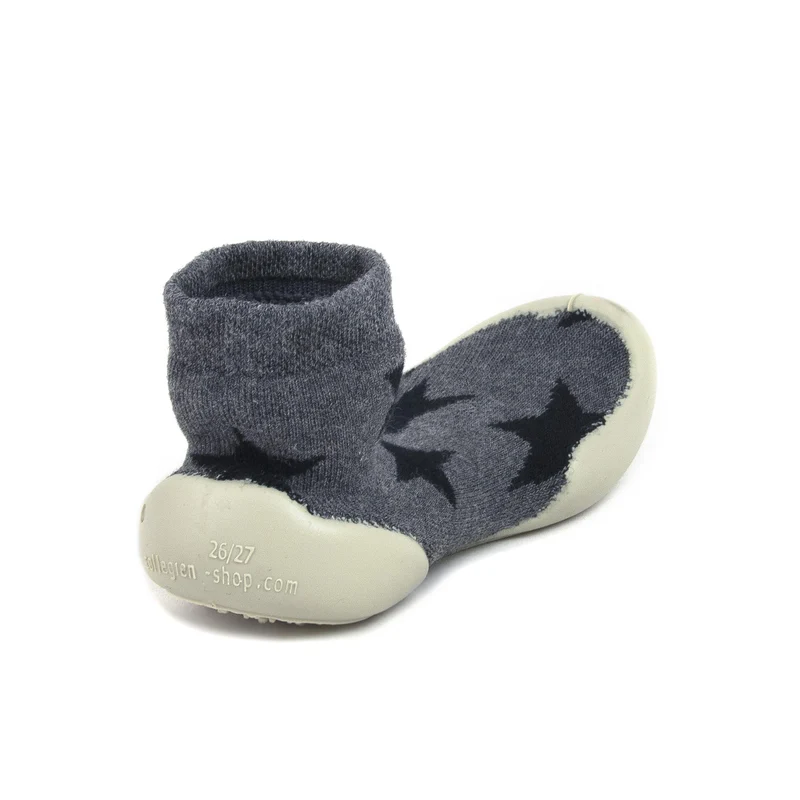 Zapatilla casa negro/gris 4418B Collégien