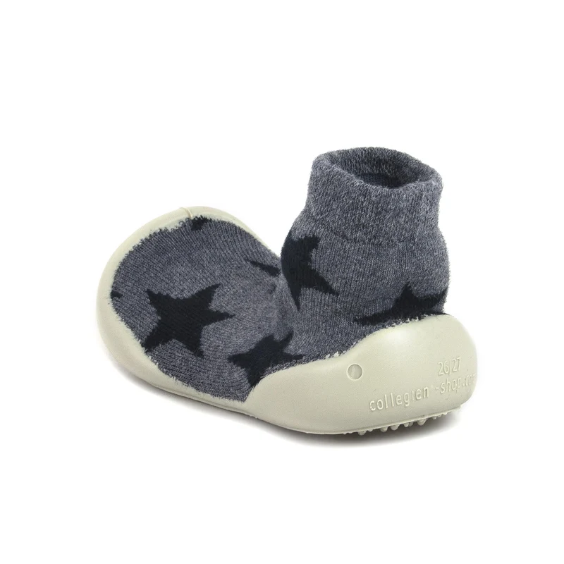 Zapatilla casa negro/gris 4418B Collégien