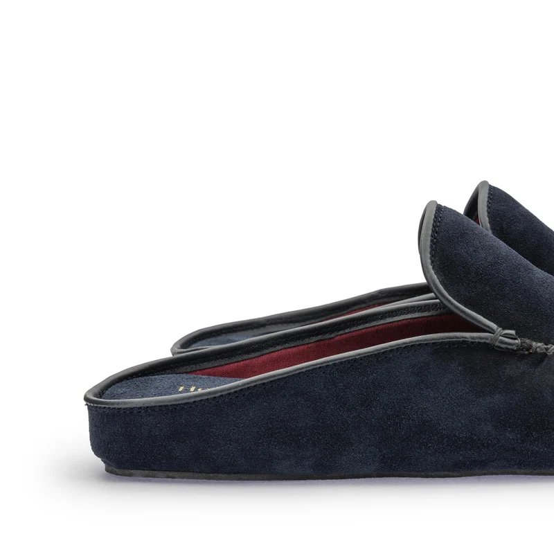 Zapatilla casa serraje azul 131 Jeromín