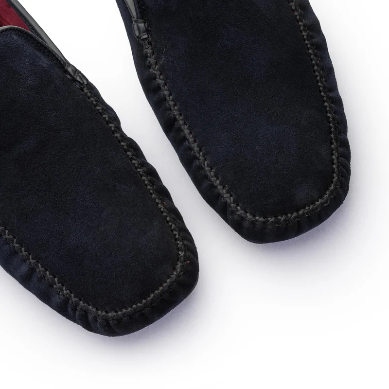 Zapatilla casa serraje azul 131 Jeromín