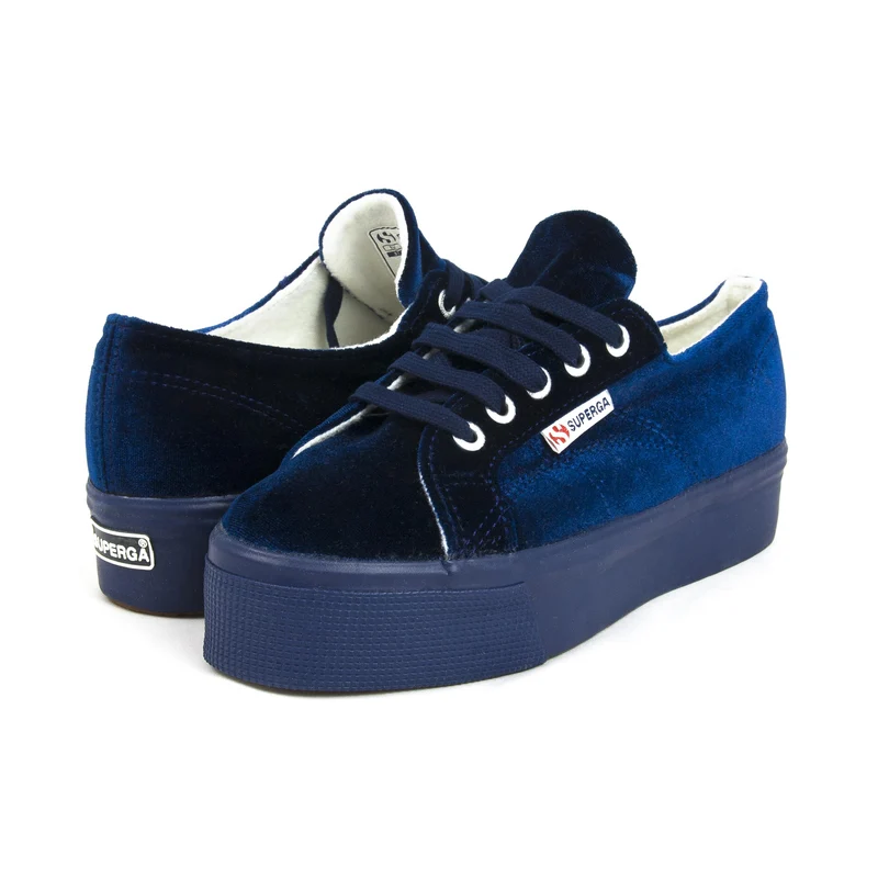 Zapatilla azul 2790VELVETW Superga