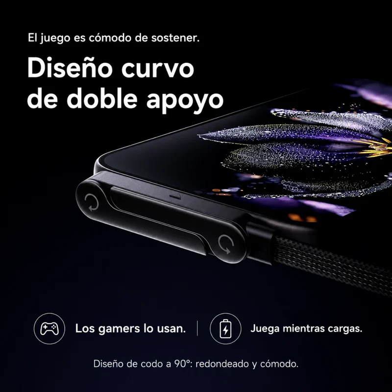 Miomu Cable de Carga Rápida Tipo-C con Soporte para Teléfono Celular