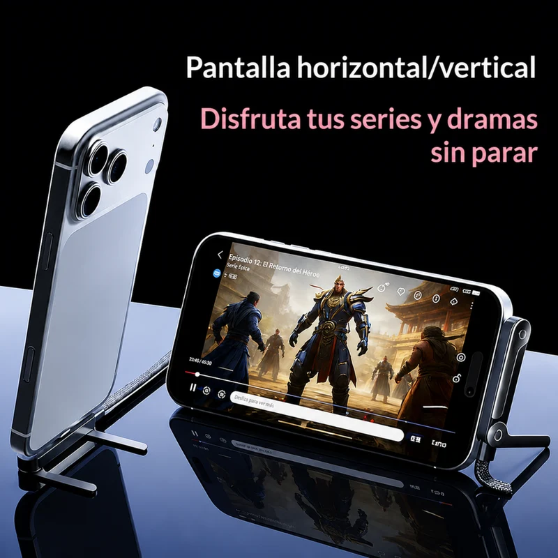 Miomu Cable de Carga Rápida Tipo-C con Soporte para Teléfono Celular