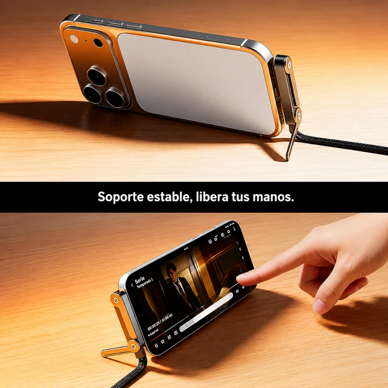 Miomu Cable de Carga Rápida Tipo-C con Soporte para Teléfono Celular