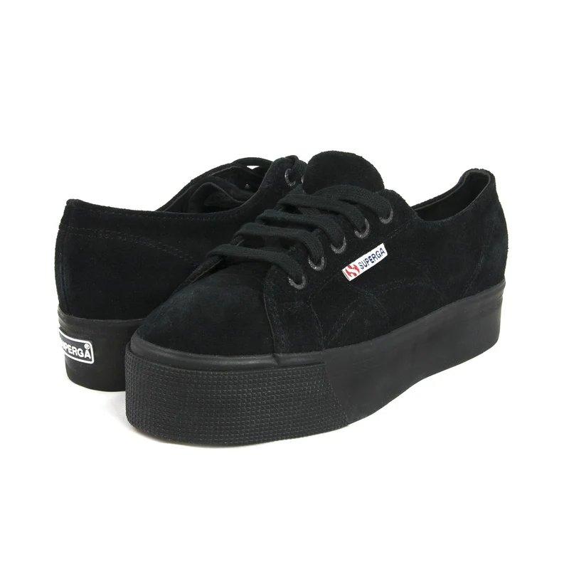 Zapatilla serraje negro 2790SUEW Superga