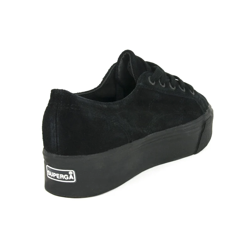 Zapatilla serraje negro 2790SUEW Superga