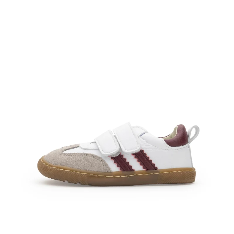 Deportiva barefoot blanco/burdeos REP Jeromín