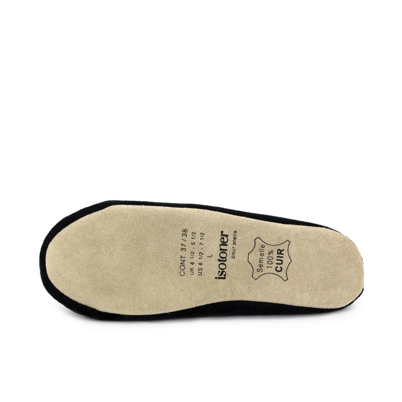 Zapatilla casa negra 99083 Isotoner