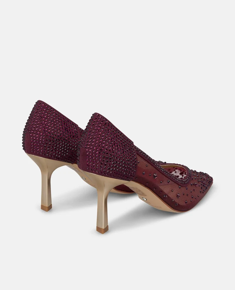 ZAPATO SALÓN MALLA DETALLES PEDRERÍA