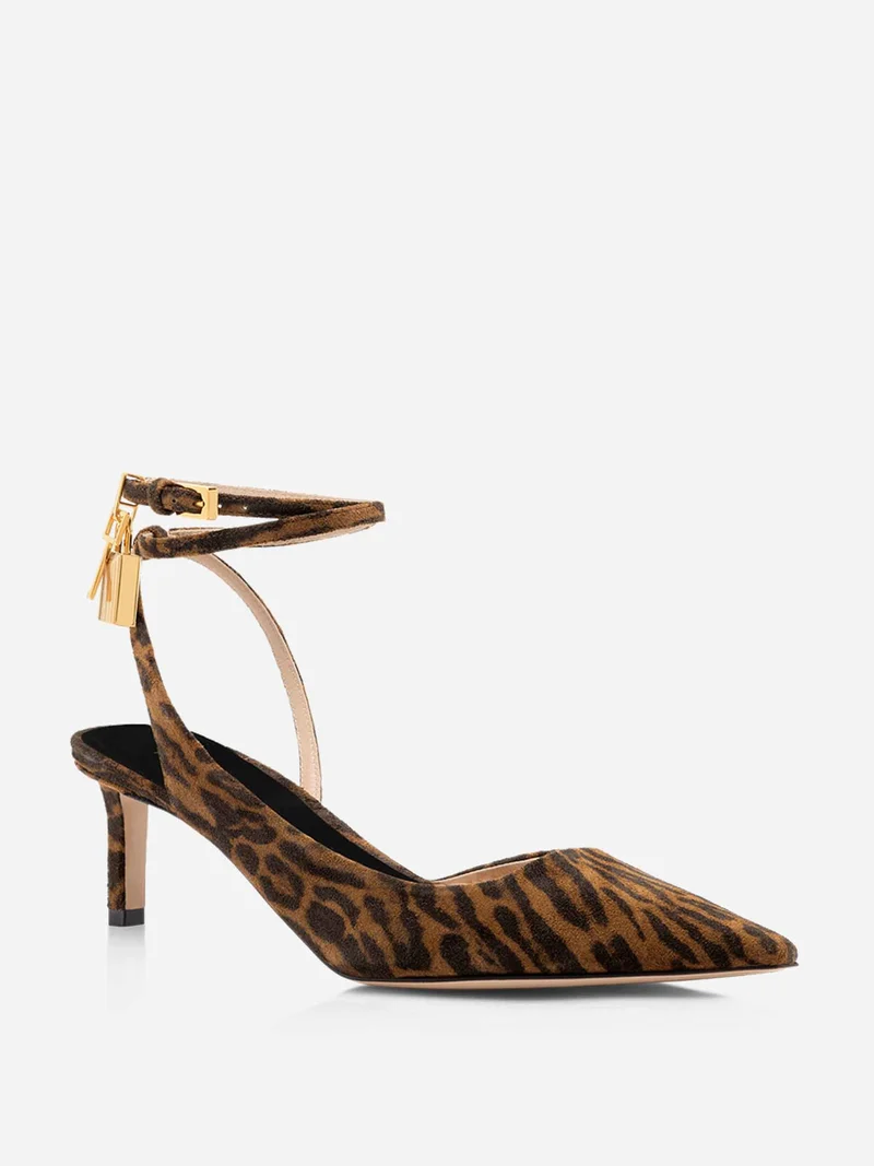 Sandalias Tacón Estampado