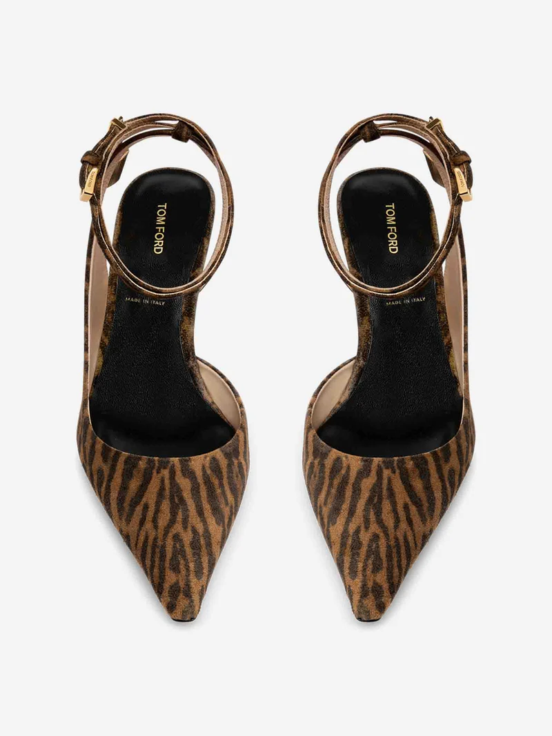 Sandalias Tacón Estampado