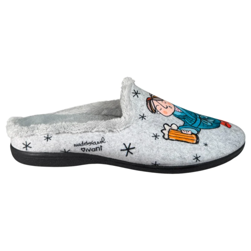 Zapatillas de Casa Vivant Estrés Cerveza 252061 Gris
