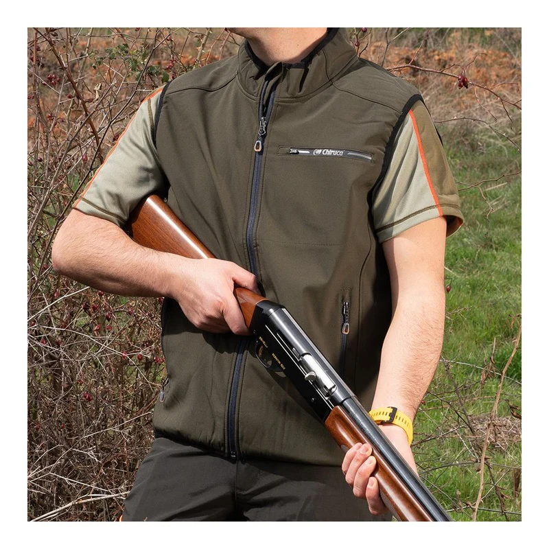 Chaleco de Caza Chiruca Softshell Olson 01 Verde