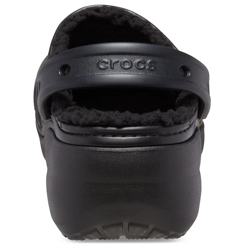 Sandalias tipo zueco con plataforma forrada Crocs 207938 Classic para mujer