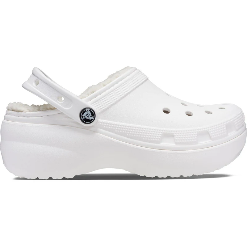 Sandalias tipo zueco con plataforma forrada Crocs 207938 Classic para mujer