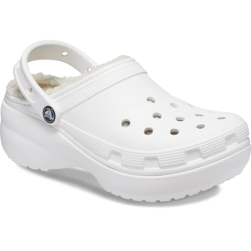 Sandalias tipo zueco con plataforma forrada Crocs 207938 Classic para mujer