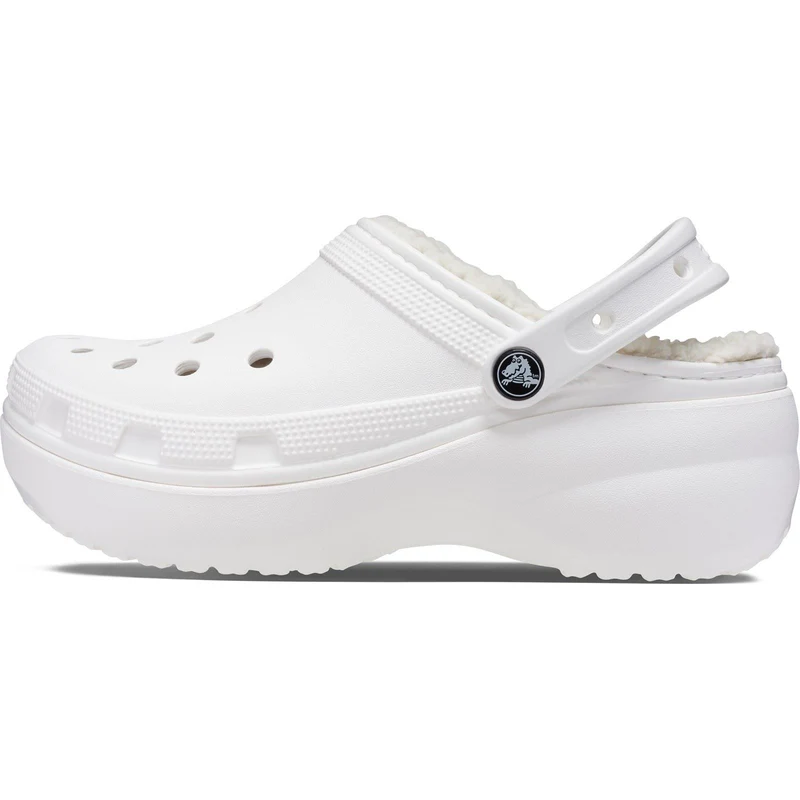 Sandalias tipo zueco con plataforma forrada Crocs 207938 Classic para mujer