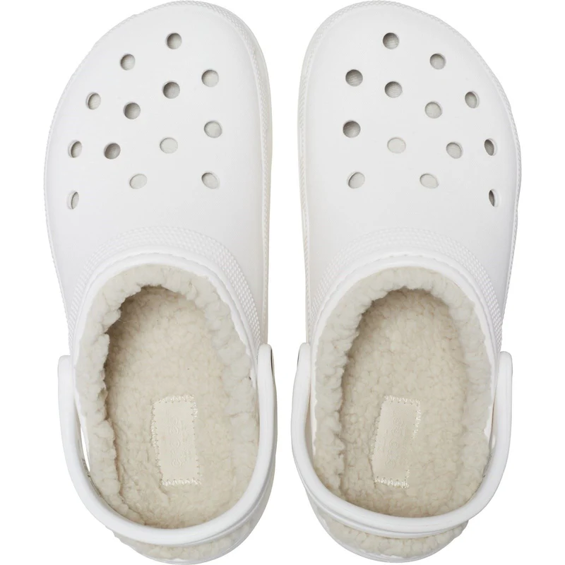 Sandalias tipo zueco con plataforma forrada Crocs 207938 Classic para mujer