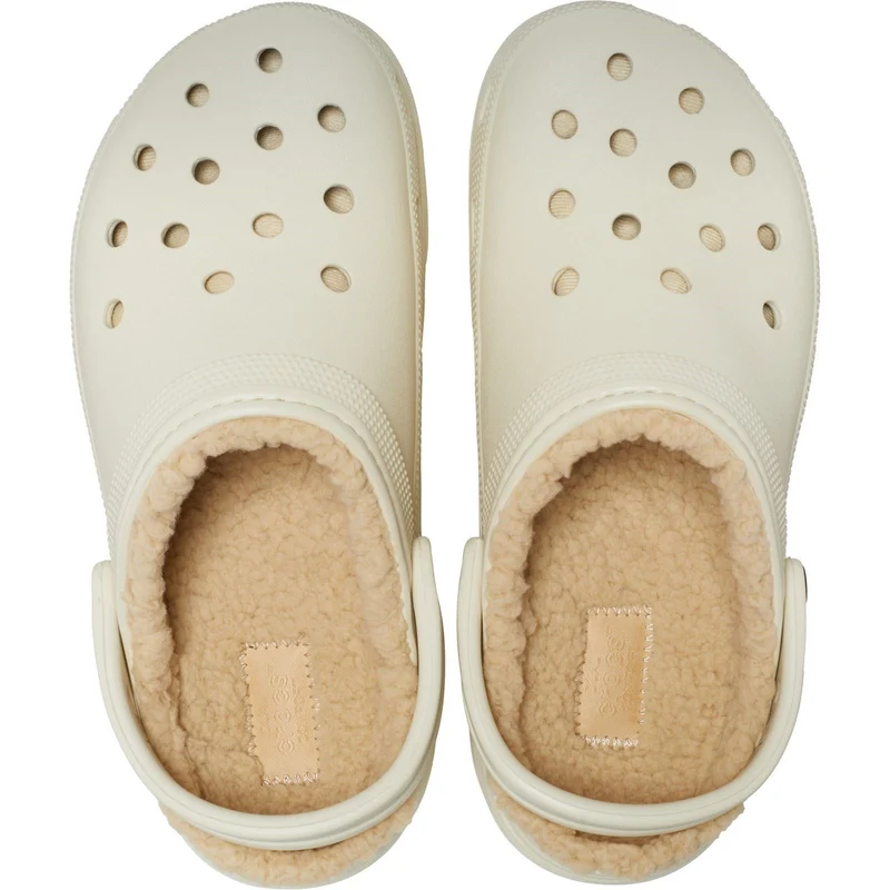 Sandalias tipo zueco con plataforma forrada Crocs 207938 Classic para mujer