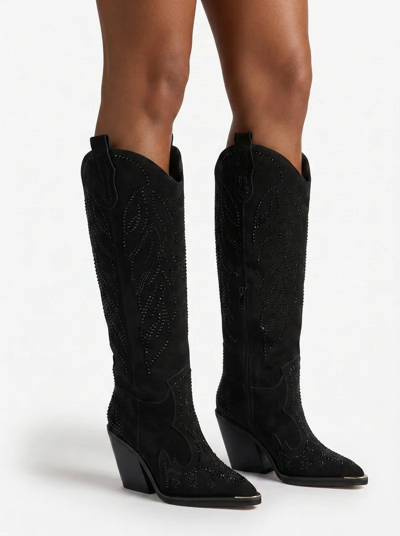 BOTA COWBOY DE ANTE CON PEDRERÍA