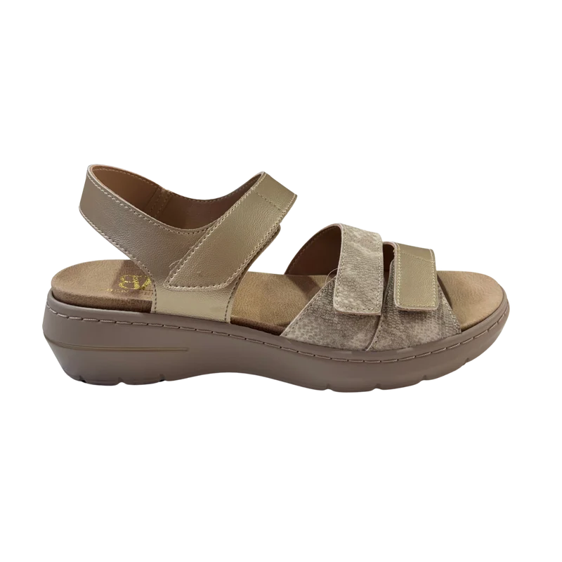 MUJER SANDALIA COMODO ORO
