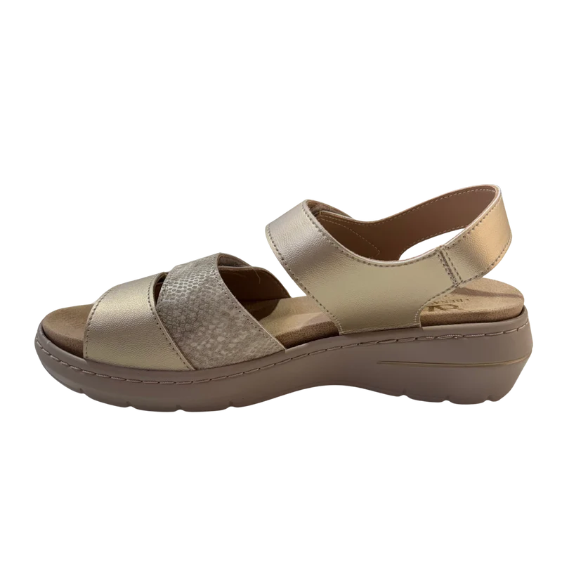 MUJER SANDALIA COMODO ORO