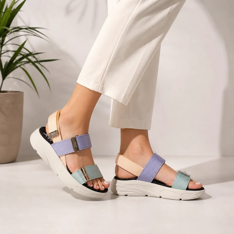 MUJER SANDALIA ISOLA AQUA