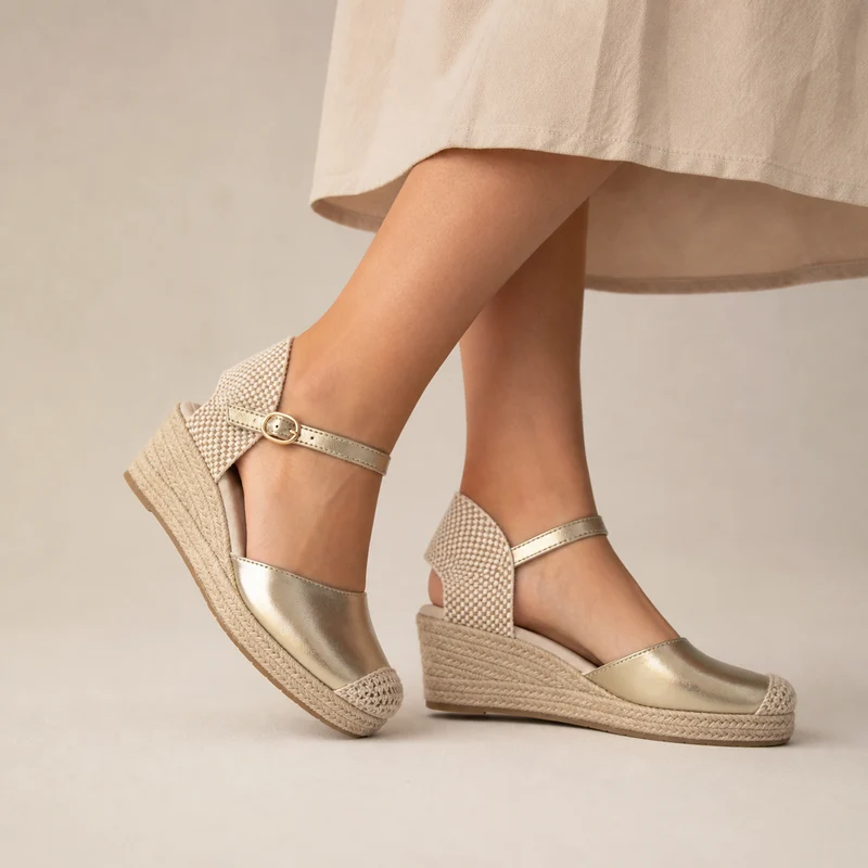 MUJER ESPARTO BÁSICO ORO ALBA