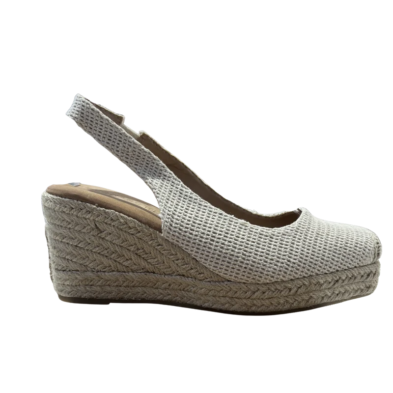 MUJER ESPARTO CUÑAS BEIGE LAURA