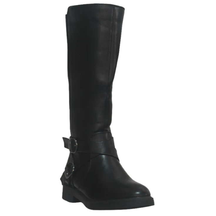 MUJER SBPL BOTA ELASTICO DESTELLO NEGRO