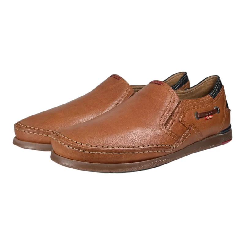 Mocasines Fluchos Mariner Slip On 9883 Cuero Marino