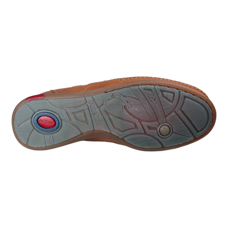 Mocasines Fluchos Mariner Slip On 9883 Cuero Marino